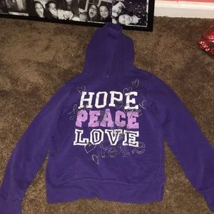 Purple sweatshirt